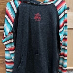 Cowgirl Tuff Heathered Black Hoodie